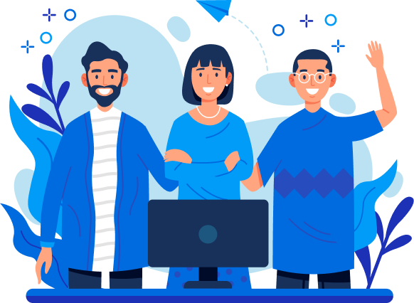 Sanoft team working on POS software