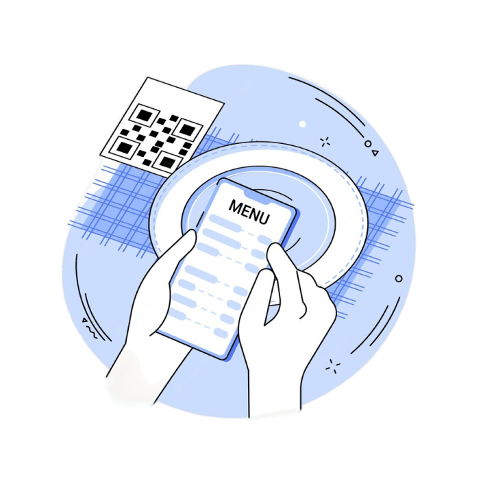 Online ordering cart illustration in Sanoft POS system